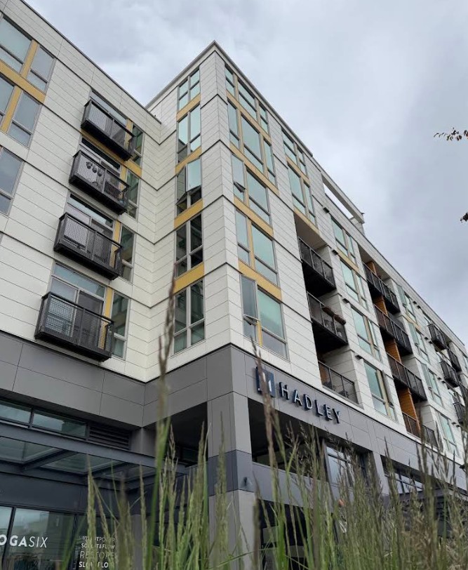 Exterior entrance photo of the Hadley building