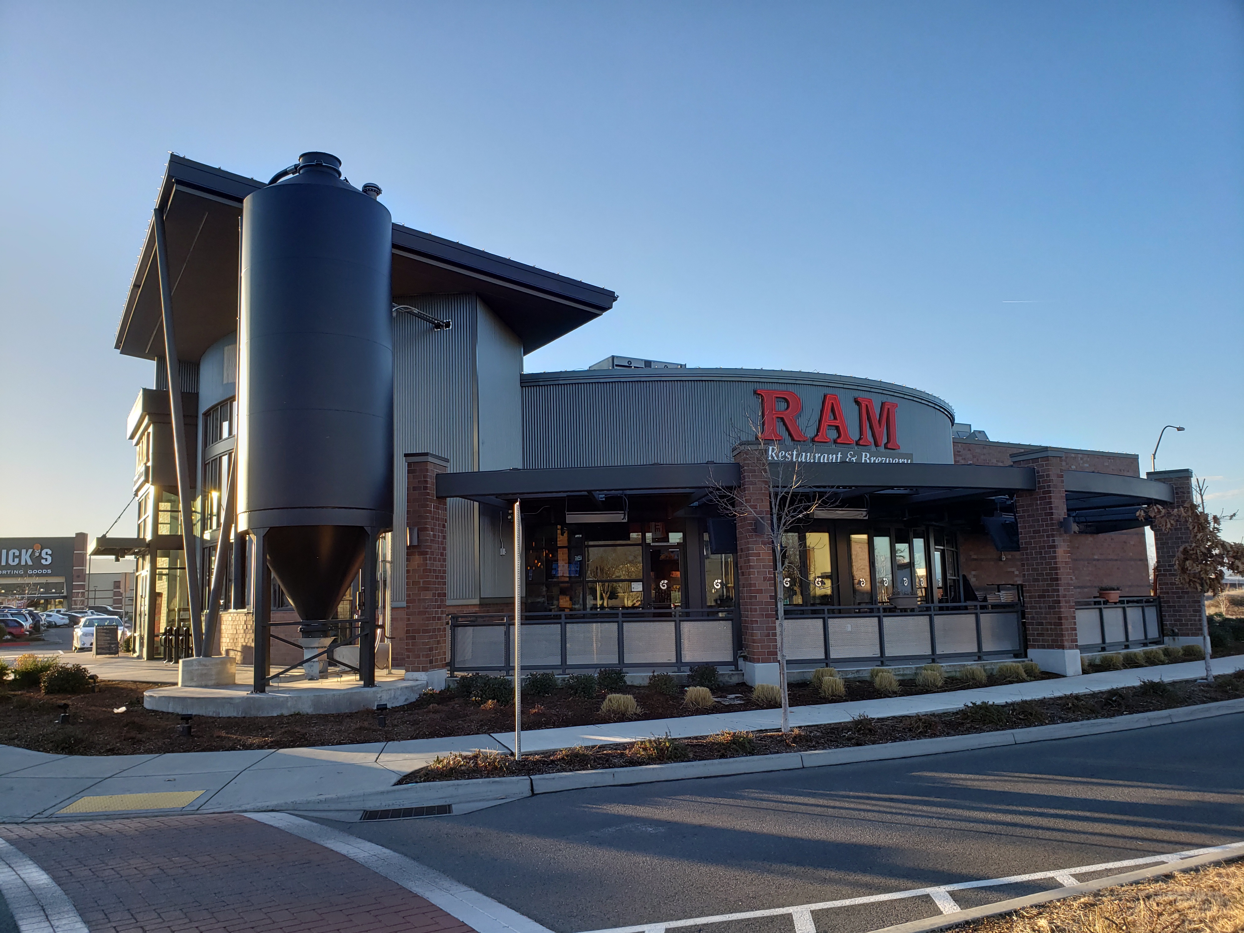 Exterior entrance photo of RAM Restaurant in Medford Oregon